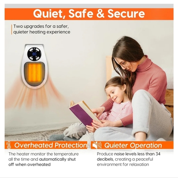 Elon Musk Plug in Electric Heater 2 Pack NEW - Picture 2 of 12